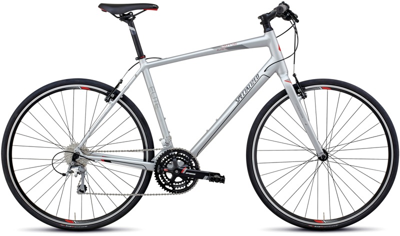 SPECIALIZED SIRRUS ELITE (2013) (L) SLV-BK-RD